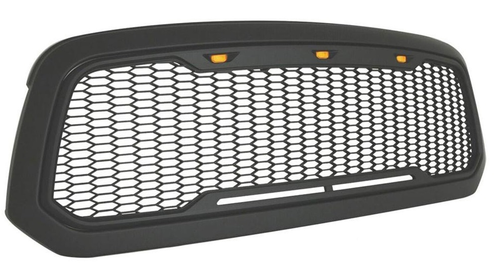 Black Truck-Tek ABS One-Piece Grille 13-19 Ram & Classic 1500